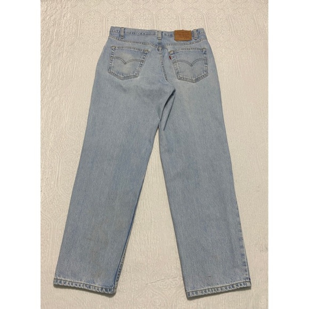 Vintage‎ Y2K Levis 550 Relaxed Fit Jeans Mens 36×30 Light Wash Denim Pants